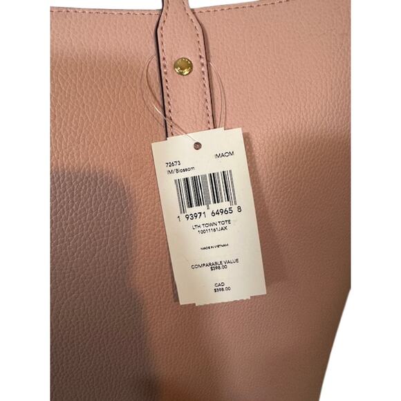 Coach Blush Pink Blossom Leather LTH Town Tote Bag Women NWT - Picture 3 of 13